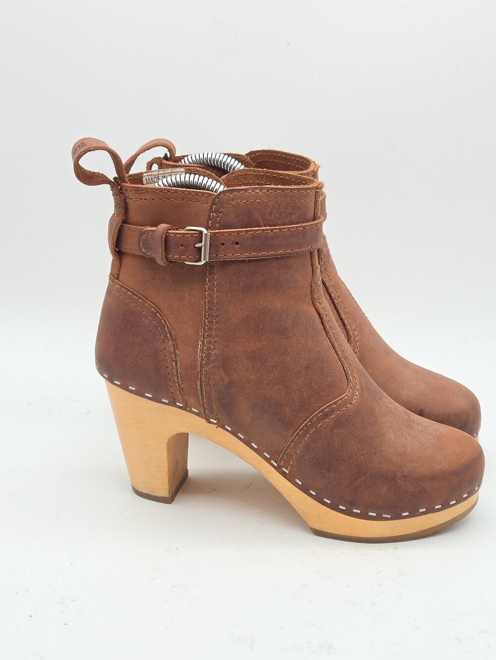 Swedish Hasbeens Toffel Ankle Boots Camel EU 35 US 5